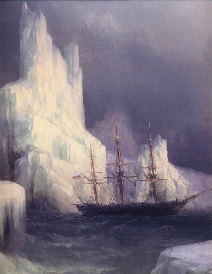 Ivan Aivazovsky Icebergs in the Atlantic oil painting picture